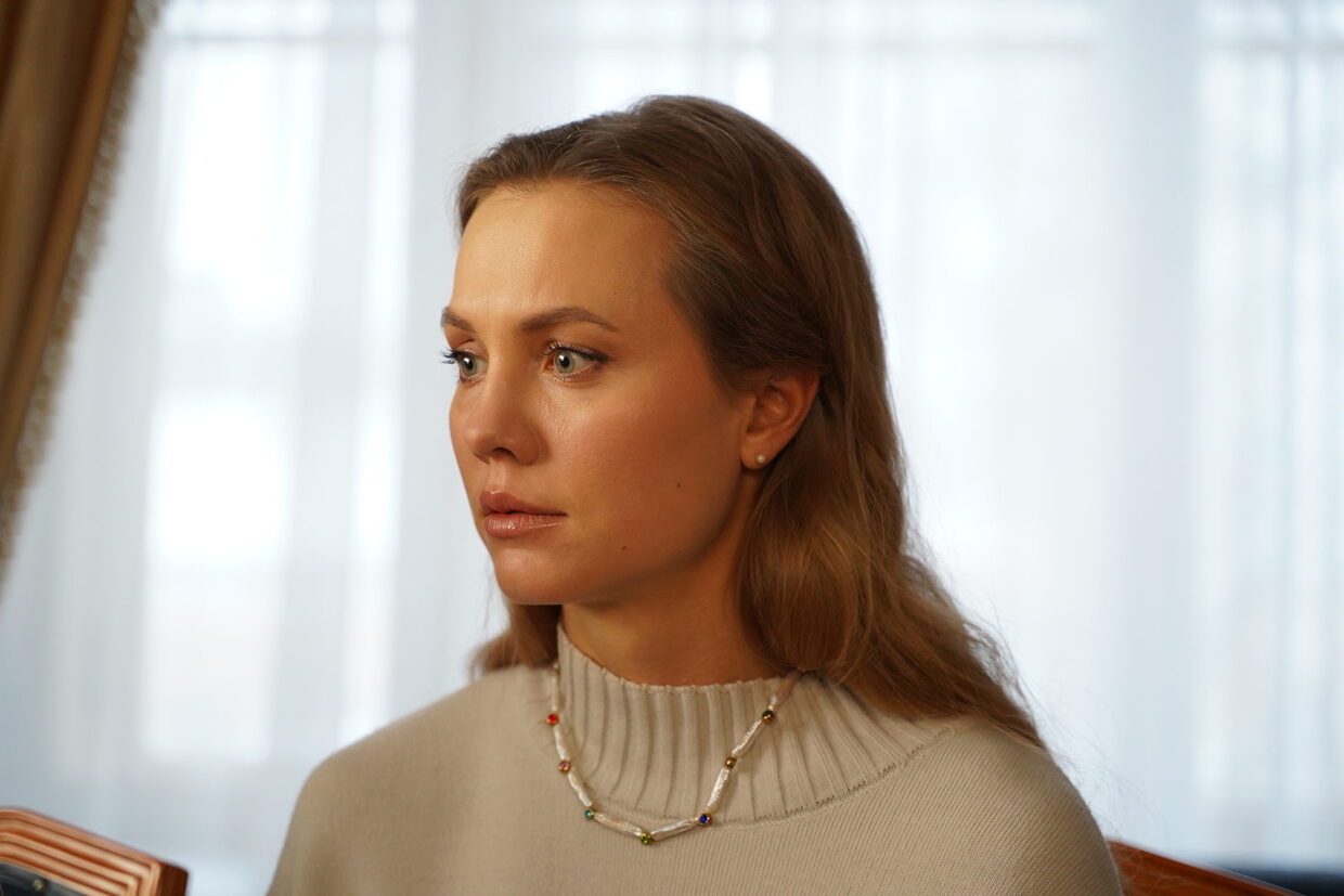 Кадр со съемок сериала "Сколько стоит совесть?"