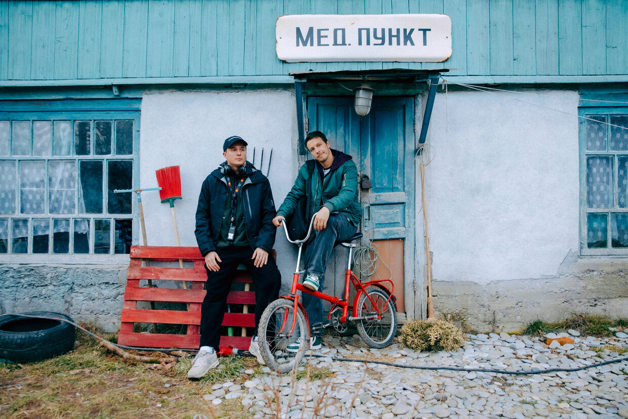Кадр со съемок сериала "Знахарь"