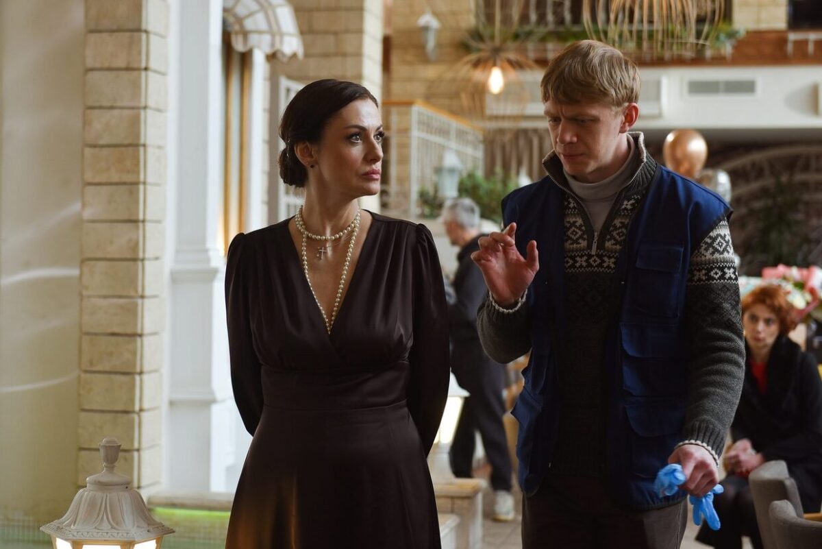 Кадр со съемок 25 сезона сериала "Тайны следствия"